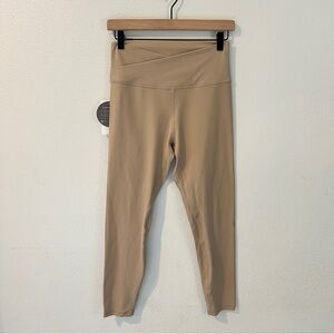 GLOWMODE Feather Fit Buttery Soft Nude Tan 4 Way Stretch Crossover Waist Legging